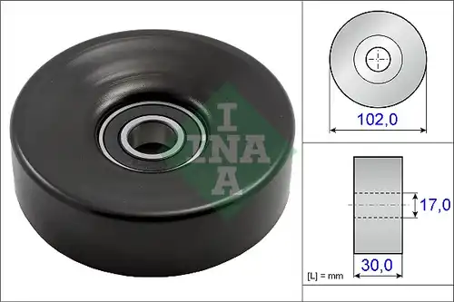 обтящна ролка, пистов ремък INA 531 0831 10