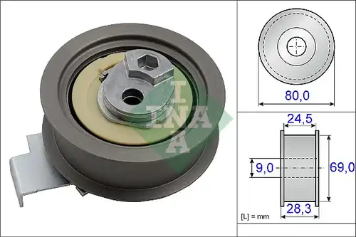 обтяжна ролка, ангренаж INA 531 0840 10