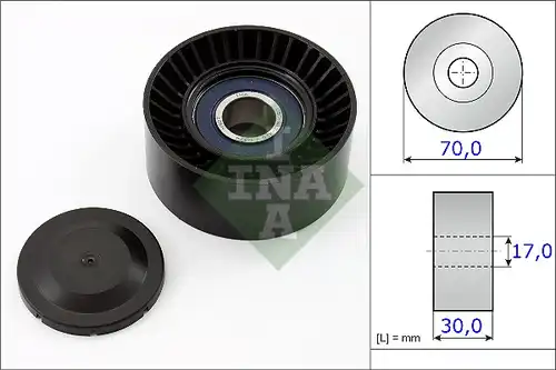 обтящна ролка, пистов ремък INA 531 0873 10