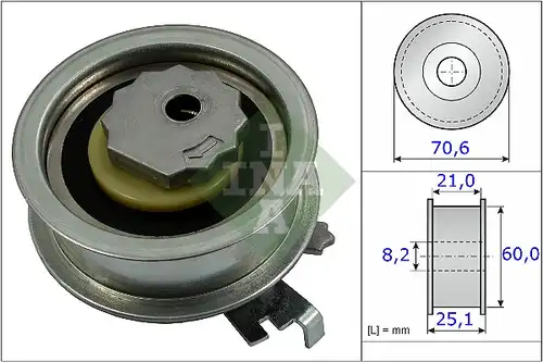 обтяжна ролка, ангренаж INA 531 0882 10