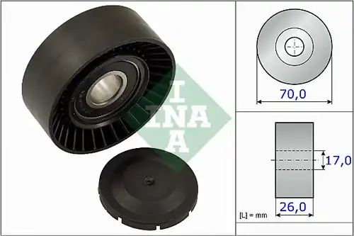 обтящна ролка, пистов ремък INA 531 0891 10