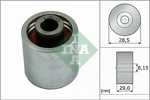 паразитна/ водеща ролка, зъбен ремък INA 532 0310 10