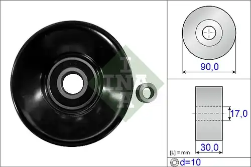 паразитна/ водеща ролка, пистов ремък INA 532 0487 10