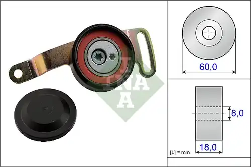 ремъчен обтегач, пистов ремък INA 533 0078 10