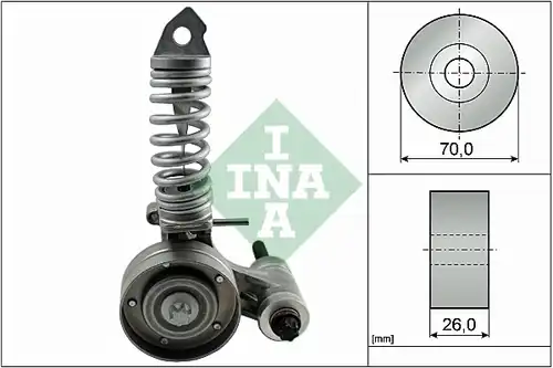 ремъчен обтегач, пистов ремък INA 533 0085 30