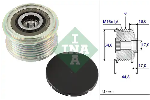 механизъм за свободен ход на генератор INA 535 0114 10