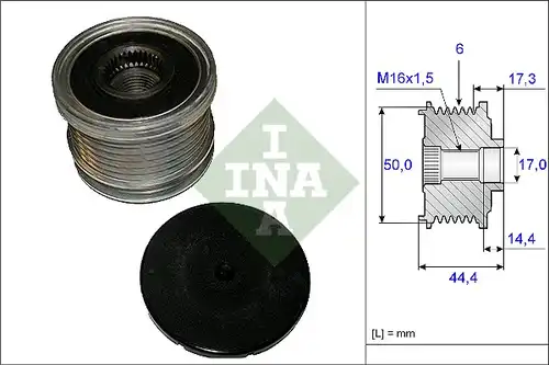 механизъм за свободен ход на генератор INA 535 0148 10