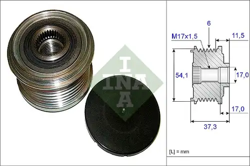 механизъм за свободен ход на генератор INA 535 0149 10