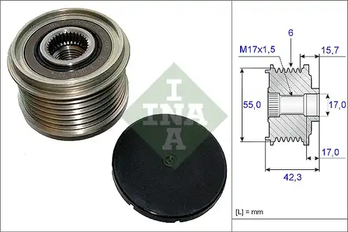 механизъм за свободен ход на генератор INA 535 0154 10