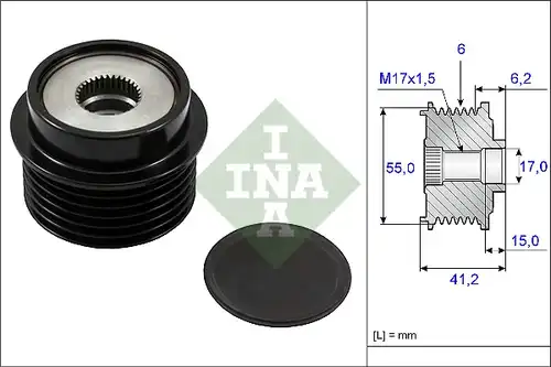 механизъм за свободен ход на генератор INA 535 0231 10