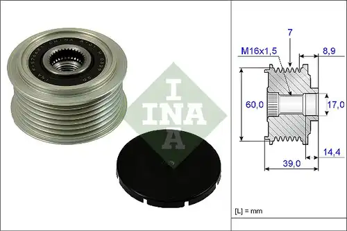 механизъм за свободен ход на генератор INA 535 0245 10