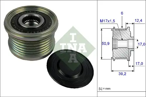 механизъм за свободен ход на генератор INA 535 0247 10