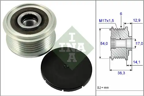 механизъм за свободен ход на генератор INA 535 0264 10