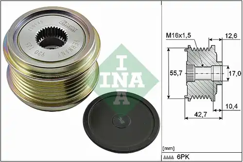 механизъм за свободен ход на генератор INA 535 0276 10