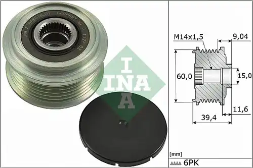 механизъм за свободен ход на генератор INA 535 0277 10