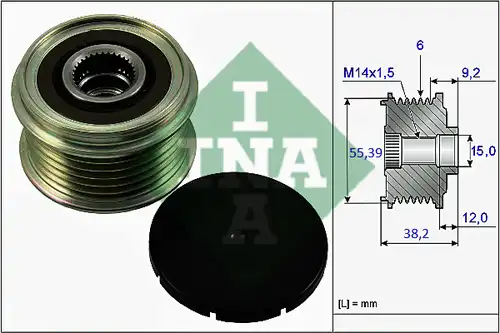 механизъм за свободен ход на генератор INA 535 0306 10