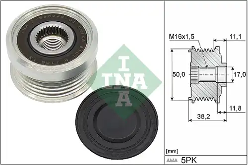 механизъм за свободен ход на генератор INA 535 0337 10