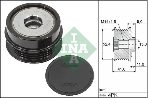 механизъм за свободен ход на генератор INA 535 0339 10