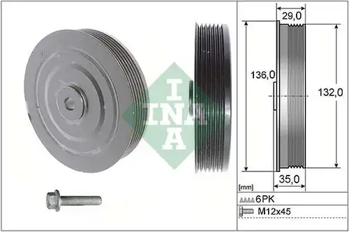 К-кт шайби, колянов вал INA 544 0009 20