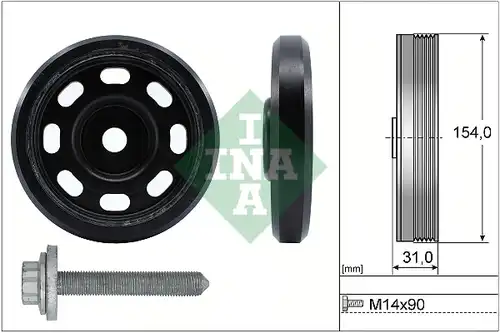 К-кт шайби, колянов вал INA 544 0170 20