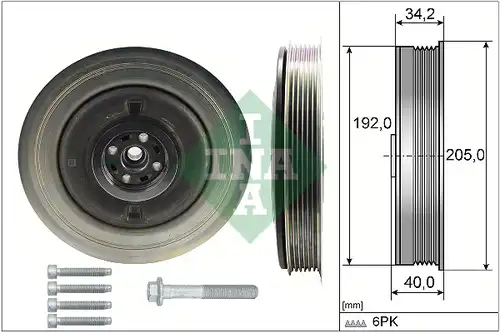 К-кт шайби, колянов вал INA 544 0504 20