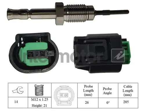 датчик, температура на изгорелите газове INTERMOTOR 27010
