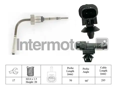 датчик, температура на изгорелите газове INTERMOTOR 27237