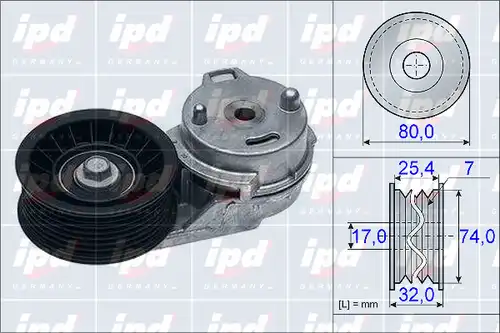 ремъчен обтегач, пистов ремък IPD 15-3955