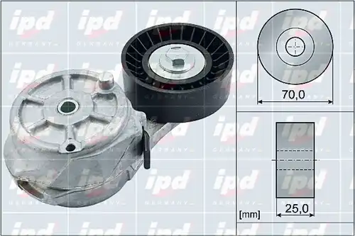 ремъчен обтегач, пистов ремък IPD 15-4093