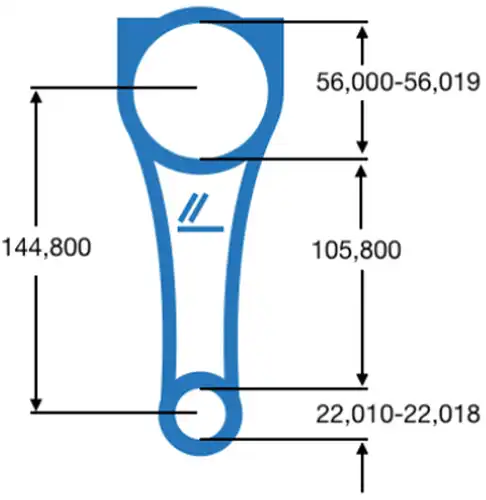 мотовилка (биела) IPSA CO007000