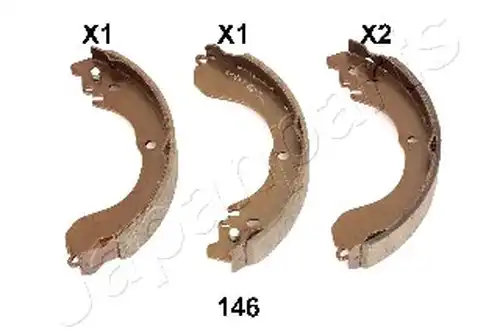 комплект спирачна челюст JAPANPARTS GF-146AF