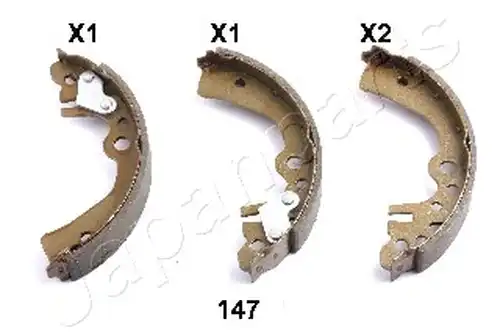 комплект спирачна челюст JAPANPARTS GF-147AF