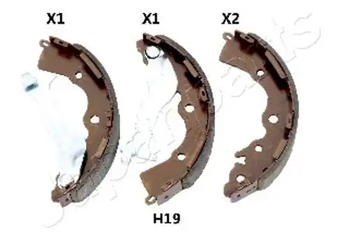 комплект спирачна челюст JAPANPARTS GF-H19AF