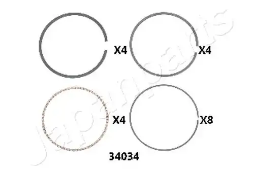 бутален пръстен (сегмент) JAPANPARTS RC34034