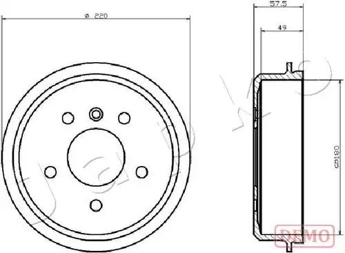 спирачен барабан JAPKO 560500C