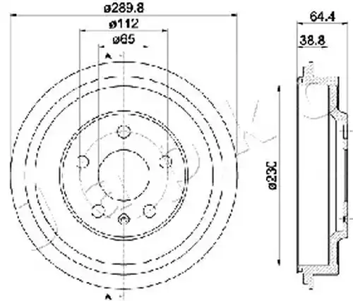 спирачен барабан JAPKO 560911
