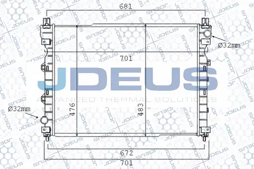 воден радиатор JDEUS 002M18