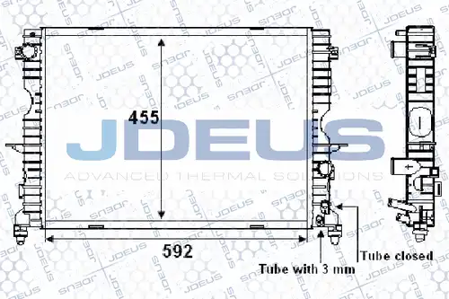 воден радиатор JDEUS 002M20