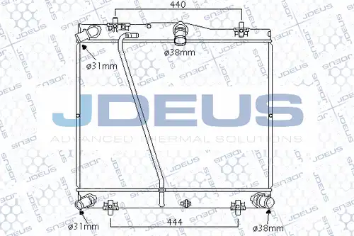 воден радиатор JDEUS 028M83