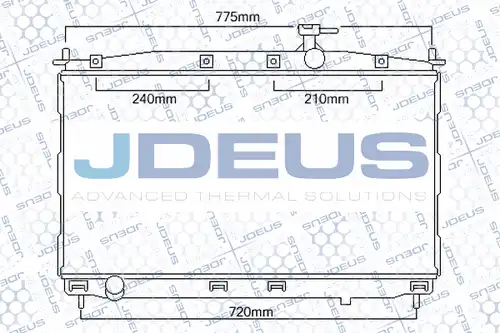 воден радиатор JDEUS 054M27