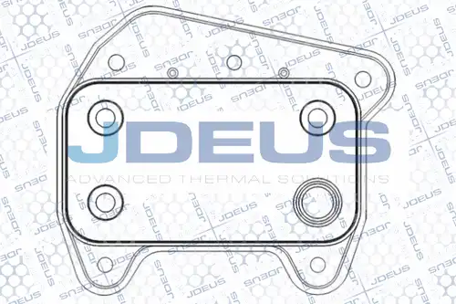 маслен радиатор, двигателно масло JDEUS 417M25A
