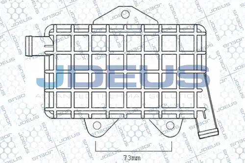 маслен радиатор, двигателно масло JDEUS 417M26A