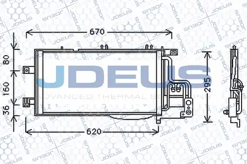 кондензатор, климатизация JDEUS 720M51