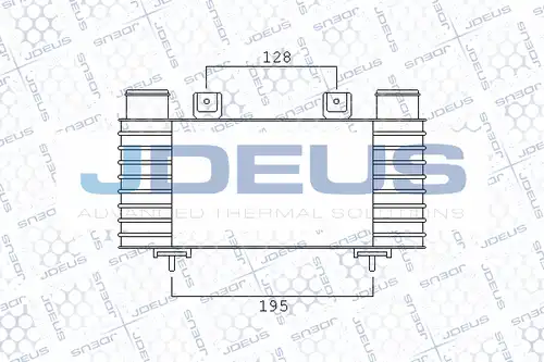 интеркулер (охладител за въздуха на турбината) JDEUS 812M19A