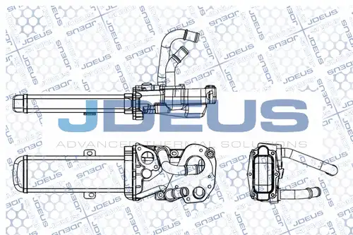 Охладител, ЕГР система JDEUS EG001009C