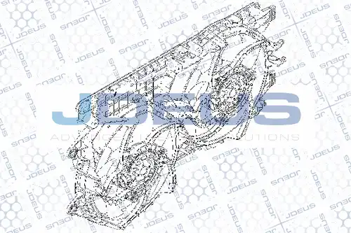 вентилатор, охлаждане на двигателя JDEUS EV887615