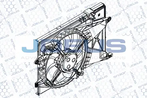 вентилатор, охлаждане на двигателя JDEUS EV893600