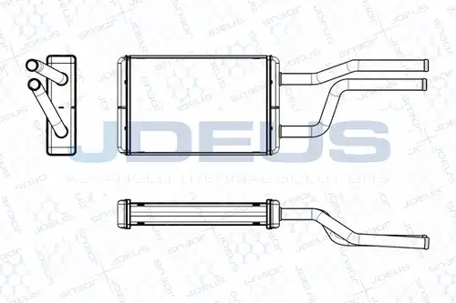 топлообменник, отопление на вътрешното пространство JDEUS M-2280330