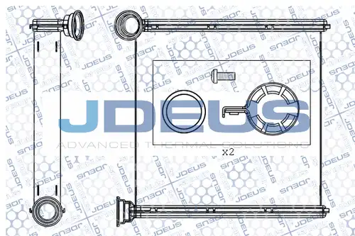 топлообменник, отопление на вътрешното пространство JDEUS M-2300580