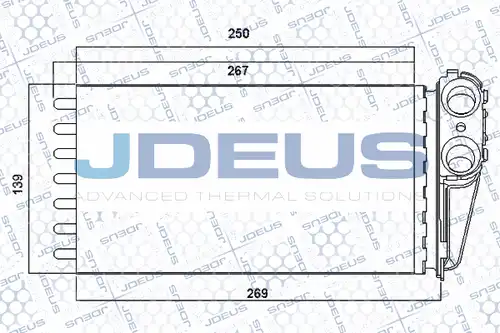 топлообменник, отопление на вътрешното пространство JDEUS RA2210320